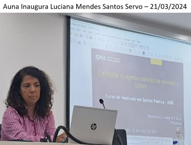 Aula Inaugural Luciana Servo