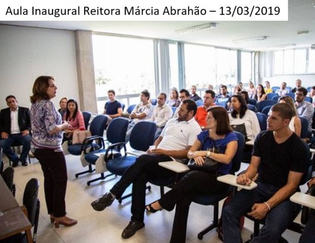 Aula Inaugural Reitora Márcia